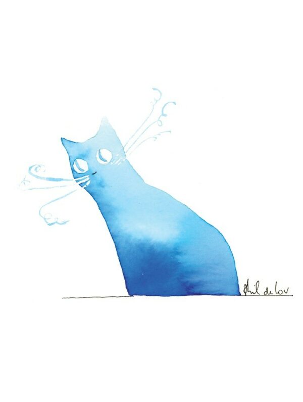 aquarelle-chat-bleu-moustache-anglaise